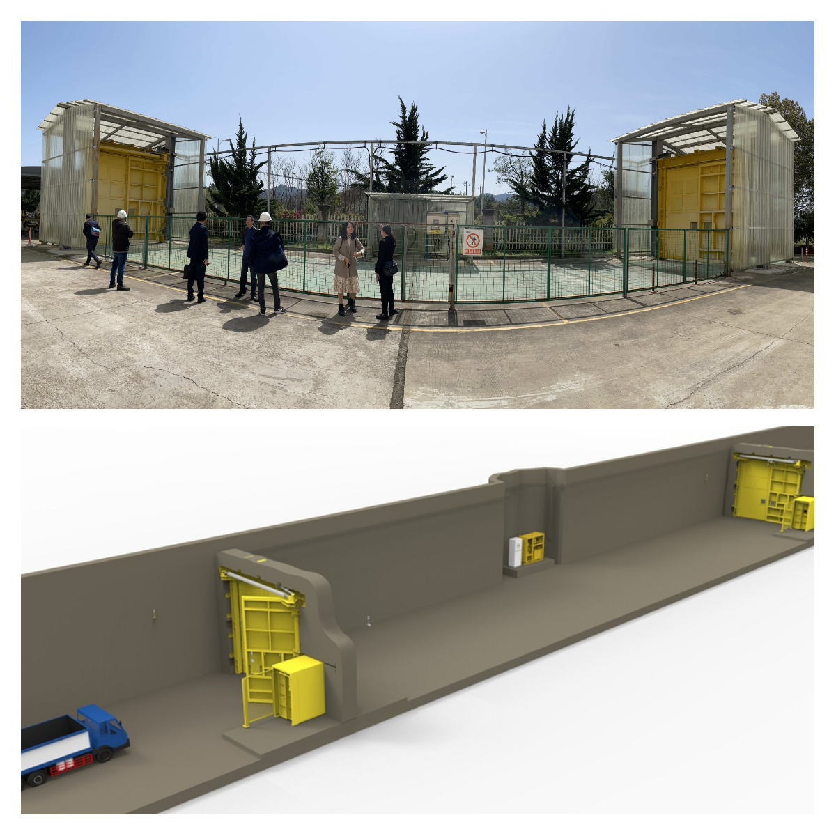 Système de verrouillage d'air hydraulique de haute technologie/Nouvelle porte de mine souterraine de conception pour la mine profonde
